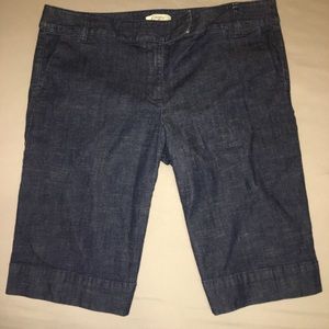 LOFT Ann Taylor Size 8 Denim Bermuda Shorts Womens